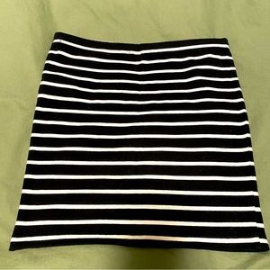 Striped mini skirt